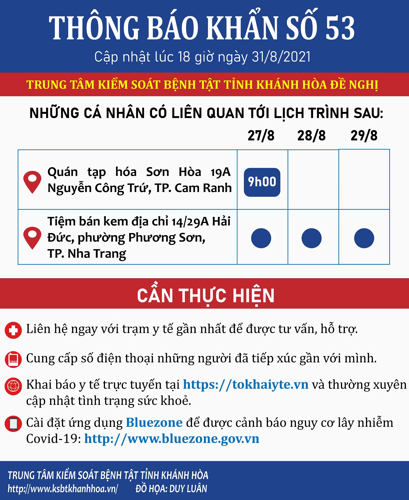 THÔNG BÁO KHẨN SỐ 53